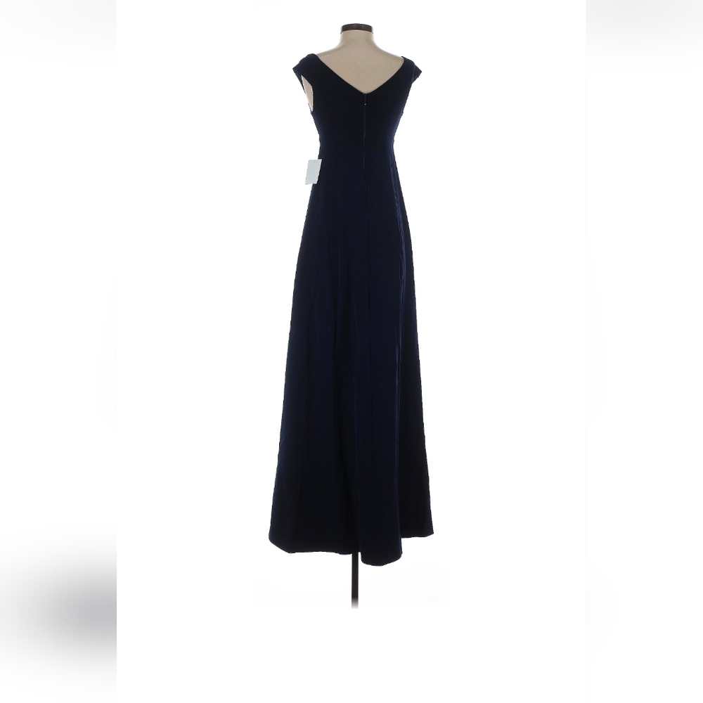 Elegant Navy Blue Women's Gown